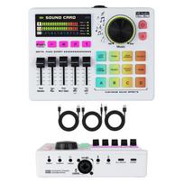 YF800 USB Microphone and 48V Sound Card Podcasting Kit for Mobile, Computer, Headphones, and Live Streaming.