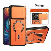 ZTE Blade V70 telefono dėklas su magnetiniu stoveliu, stumiamu langeliu kamerai, pilna apsauga, apsaugantis nuo kritimo ZTE Blade V70