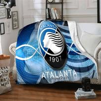 Atalanta Fc Crest Flannel Blanket, Soft Polyester, Modern Design, All-Season for Camping, Travel, Gifts for holidays or birthdays 75x90cm