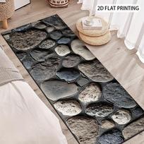 1Pcs Style, Assorted Sizes Of Pebble Patchwork Non-Slip Washable Area Rug Runner for Entryway, Living Room, Bedroom & Patio 60x300cm