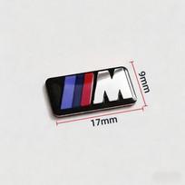Automobilio vairo M standarto interjero lipdukai BMW M standarto vairo stebulės, pavarų dėžės dekoratyviniai lipdukai 1 3 5 7 serijoms 8pcs black