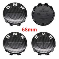 7 vnt. pilnai juodo anglies pluošto rašto emblemos rinkinys BMW variklio dangčiui, bagažinei, ratams, vairui 82mm 74mm 68mm 56mm E90 F10 F30 Tiuningui