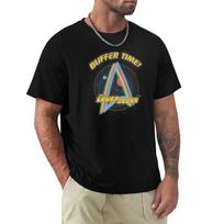Star Trek: Lower Decks Vintage Rainbow Buffer Time! T-Shirt Work Utility Casual Tee Shirt XXXXL black