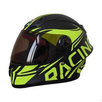 Vaikams pilnos apsaugos šalmas, Motociklo, Reguliuojamas, Vėdinamas, Apsauga nuo smūgių Raudonas kosmonautas Matte Black Yellow M black