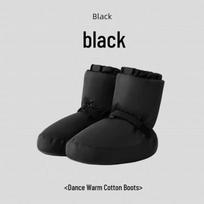 Moteriški plius dydžio veliūriniai baleto praktikos batai - minkštas padadas, šilti žiemos šokių batai suaugusiems ir vaikams S (33-35) black