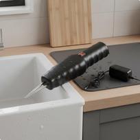 Elektrinis paukščių pluktuvas Vandeniui atsparus rankinis vištienos plunksnų šalinimo prietaisas Nešiojamas su vidine baterija Antis Black Eu Rechargeable gray