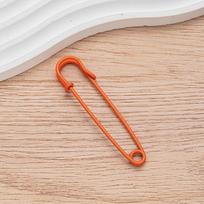 5/10/20Pcs Safety Pins 7.5cm Baked Paint Steel Large Heavy Duty Safety Pin Bulk for Clothes Sewing Arts Craft Accessories 7.5cm-20Pcs oranžinė