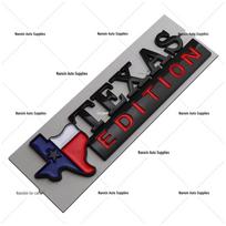Texas Edition Off-Road Metal Emblem Sticker Badge gray
