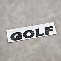 VW 3D ABS Chromuotas Juodas Logotipas GOLF Emblema Raidės Lipdukas Automobilio Galinės Bagažinės Ženklelis Volkswagen Golf 4 5 6 7 MK3 MK4 MK5 MK6 MK7 white