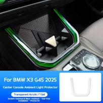 For BMW X3 G45 2025 Car Console Ambient Light Protective CoverTransparent Atmosphere Light Protector Interior Trim Accessories Translucent gray