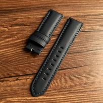 22MM 24MM anglies pluoštas su odine laikrodžio apyranke Panerai nailono laikrodžio dirželio keitimas PAM441 PAM111Big Pilot apyrankės sagtis 24mm silver buckle black