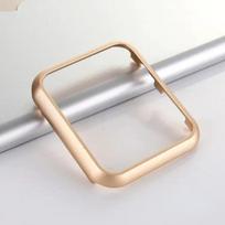 Metalinis dėklas Apple Watch Ultra 2 Series 9 8 7 41mm 45mm aliuminio lydinio buferiniai dėklai iWatch 6 SE 40mm 44mm rėmelio dangtelis 42mm auksas