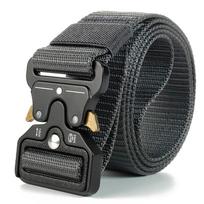 Originalus Taktinis Diržas Greito Atsegimo Lauko Karinis Diržas Minkštas Tikras Nailonas Sporto Aksesuarai Vyrams ir Moterims Juodas Diržas 125cm black
