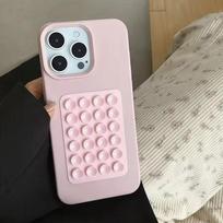 Stovas su siurbtuku, lygus odos raštas, telefono dėklas iPhone 16 15 14 13 12 11 Pro Max Plus XS XR su virvele, minkštas buferio dangtelis For iPhone 14&Silicon