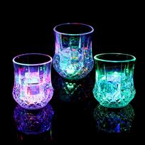 70ml LED Mirksintis Puodelis Vynui Alui Viskiui Skaidrus Vandeniui Gėrimams Akrilinis Puodelis Šviečiantis Puodelis Party Dekoracijos 70ml blue