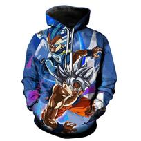 Dragon Ball animacinis filmas vyrams mada gobtuvas komiksai Goku 3D spausdintas su gobtuvu laisvalaikio šaunus drabužis vaikams 140 blue