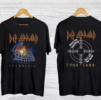 1983 Def Leppard Pyromania turo unisex marškinėliai S black