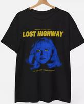 Lost Highway movie t-shirt, David Lynch classic film tshirt, Horror Unisex tee M blue