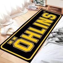 O Logotipas Motociklo Kilimas Garažo Kilimėlis Lenktynių Šaunus Moto Vitrina Motociklo Vitrinos Kilimėlis Neslystantis Namų Dekoro Kilimas 40x120cm yellow