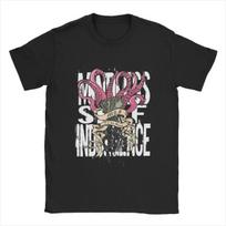 Laisvalaikio Nesąmoningas Savęs Lepinimas MSI Komiksų Marškinėliai Vyriški Medvilniniai Marškinėliai Punk Grupės Muzikiniai Trumpomis Rankovėmis T-Shirt Grafinės Prekės M gray