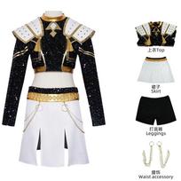 Rumi Zoey Mira Cosplay KPop Demonų Kostiumas Medžiotojai Moterys Juodas Auksinis Kostiumas Saja Berniukai Helovino Vaidmenų Žaidimo Apranga 120 black