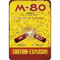 Thunder Bomb Firecrackers Package Retro Tin Sign Nostalgic Ornament Metal Poster Garage Art Deco Bar Cafe Shop 30x40cm(11.8x15.7inch)
