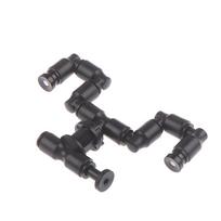 Reptiles Terrarium Double Nozzle Fogger Mist Sprinkler 360° Adjustable Aquarium black