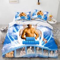 3D Spausdintas WWE Imtynių Žaidimo Patalynės Komplektas Berniukams Mergaitėms Dvigulė Karalienės Dydžio Antklodės Užvalkalas Pagalvės Užvalkalas Lovai Vaikams Suaugusiems Namų Tekstilė AU Single(140*210cm)3pcs