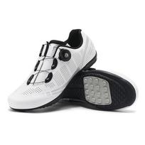 Unisex dviratininko batai: Plento ir kalnų dviračio užrakinami batai T27 43 white