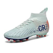 Vyriški futbolo bateliai TF/FG Sportiniai su dygliukais Soc Socer Cleats Vaikams Dirbtinės dangos Vidinis Lauko Treniruotės Neslystantys Vaikų Futbolo Batai 44 white