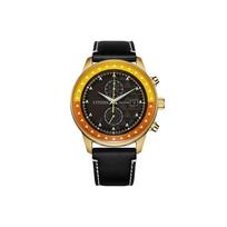 Citizen Zenitsu Agatsuma Stainless Steel Case Eco-Drive Quartz Watch Leather Strap Unisex Coffee Dial Unisex watches CA7082-18X Coffee black