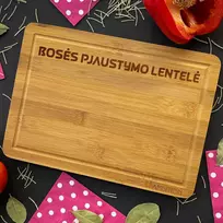 Bambukinė pjaustymo lentelė "Bosės pjaustymo lentelė"
