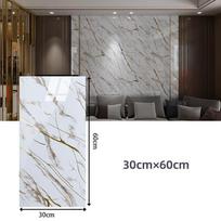60*30cm Storas Auksinės Folijos Lipnus Plytelės Lipdukas, Dirbtinio Keramikos Plytelės Tapetas Vandeniui Atsparus Sienos Lipdukas Virtuvės & Svetainės Dekoras 6PCS gray