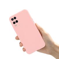 Oppo A54 A74 A94 dėklas OppoA54 Mielas Saldainis Minkštas Silikoninis Galinis Dangtelis Skirtas Oppo A74 A54 A94 A 54 74 5G OppoA94 Telefonų Dėklai Bamperis Oppo A94 rožinė