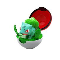 6 stiliai Pokemon figūrėlė Bulbasaur Eevee Charmander Meowth Squirtle Pikachu veiksmo Pokeball elfas Kamuoliukas Žaislas veiksmo Lėlė vaikams dovana red