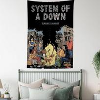 System of a Down Grupės Sieninė Danga Roko Muzikos Tema Miegamajam Svetainei Dekoratyvi Stilinga Patvari Aukštos Kokybės Muzikos Gerbėjams 74x94cm(29x37in) gray