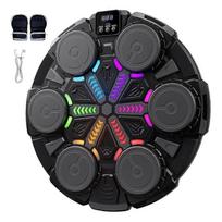 Music Boxing Machine for Kid/Adults, Music Punching Machine with Rhythm Light, Bluetooth Boxing Equipment with Glove