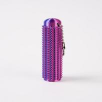 3D Printed Spiky Grippie Keychain Little Ouchies Pocket-Sized Small Tactile Tactile Fidgeting Plaything Anti-Anxiety Stress Relief Pendant blue