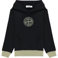 Stone Island Hoodie With Logo Contrast Kids hoodies Black 811660644-V0029 10 gray