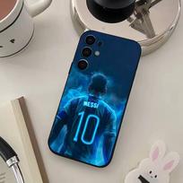 Futbolo Žvaigždė M-Messi Telefono Dėklas Samsung S25,S24,S21,S22,S23,S30,Ultra,S20,Plus,Fe,Lite,Minkštas Juodas Dangtelis Samsung S105G