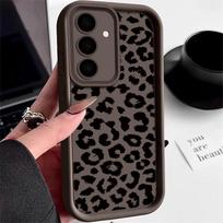 Leopardo rašto dėklas Samsung Galaxy A56 5G A55 A54 A36 A35 A34 A26 A57 A16 A15 S26 S20 FE S21 S22 S23 S24 S25 Ultra telefonams Capa Funda For Samsung Galaxy A25