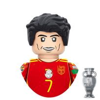 Surinkite plytelių veiksmo figūrėles Pasaulio futbolo žvaigždės Futbolo žaidimo žaidėjai Statybiniai blokeliai Minifigūrėlių rinkinys Modeliniai žaislai Gimtadienio dovana