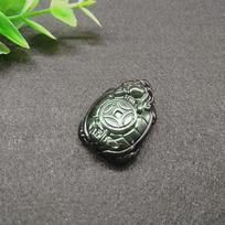 Obsidian Rainbow Eye Dragon Tortoise Pixiu Bead Bracelet gray