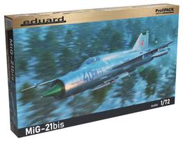 Eduard ProfiPak Plastic Model Kit EDU70146 1/72 MiG-21bis (Airplane) blue