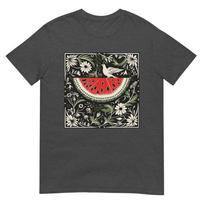 Free Palestine Fruits Watermelon Map Long Sleeve Tshirt M black