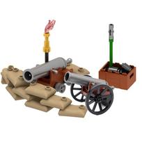 MOC Konstruktoriai Karinės Figūrėlės Aksesuarai Napoleonas Viduramžių Patranka Mini Kaladėlė Piratų Laivas Pirkti Prekes Berniuko Mergaitės Žaislas Dovanos gray