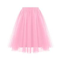 Tutu sijonas Moteriškas sijonas Retro vakarėlis Tiulis Baletas Rockabilly Pasijonis Apatinis sijonas Šokio suknelė Cosplay Tinklinis sijonas M white