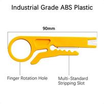 1PC Wire Stripper Knife Crimper Pliers Crimping Tool Cable Stripping Wire Cutter Multi Tools Cut Line Multifunctional Hand Tools geltona