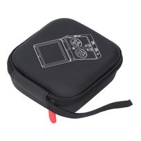 Gaming Console Carrying Case for RG35XXSP Portable PU Leather Game Console Holder Organizer Bag Accessories black