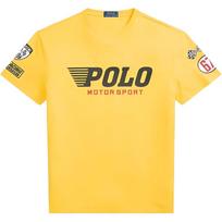 Polo Ralph Lauren Logo Print Crew Neck Short Sleeve T-Shirt Standard Fit Men Tops 710972607-004 L yellow
